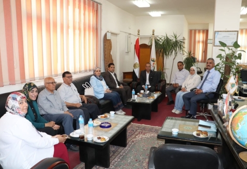 فريق تقييم وحدات الإرشاد الأكاديمي بجامعة بنها