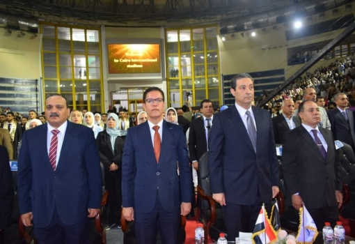 BU President attends graduating a New Patch at Faculty of Engineering in Shubra