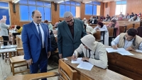 وكيل الكليــــة يتفقد امتحانات الدراسات العليا للفصل الدراسى الاول للعام الجامعى 2026/2025